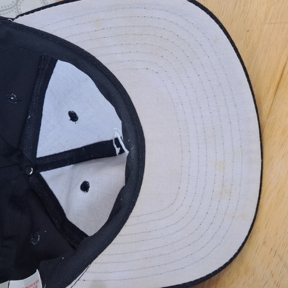 Vintage Chicago White Sox spell out black and white baseball snapback hat - Picture 7 of 8